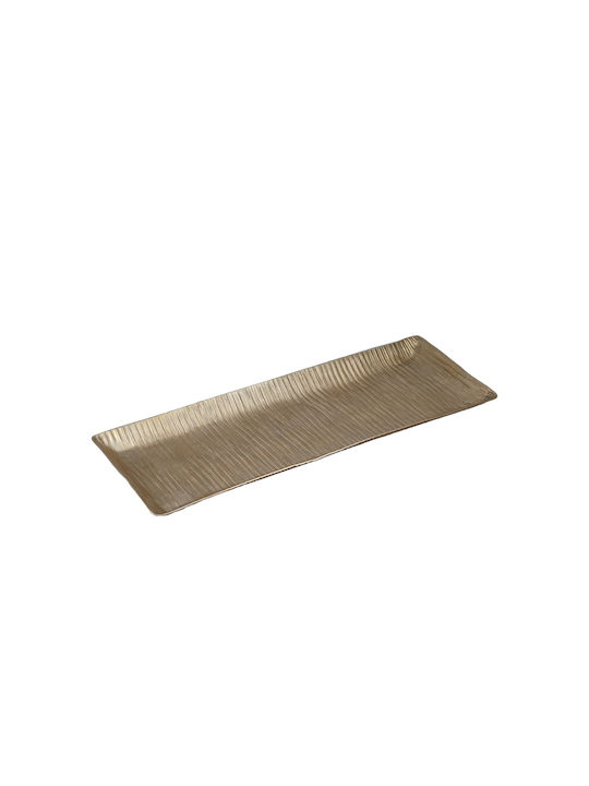 Fadendekorativer Aluminiumteller Champagner Set aus 4 Stück 014930 Aluminium