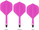Shot Flight Deck One Piece Pink Medium No.2 Federn für Darts, Φτερά για Βελάκια Darts
