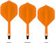 Shot Flight Deck One Piece Orange Short No.2 Pene pentru Darts, Φτερά για Βελάκια Darts