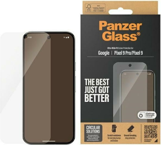 PanzerGlass Tempered Glass (Google Pixel 9, Google Pixel 9 Pro)
