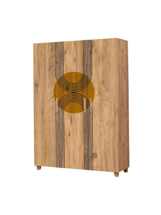 Triple Door Wardrobe Leva Multi 120x48x189cm