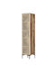 Einzeltür Kleiderschrank Kumsal Walnut-cream 40x47.5x201.4cm