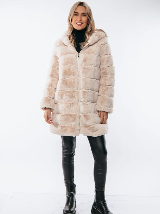 Dress Up Women's Short Fur Beige