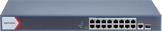 Hikvision DS-3E1518P-EI-M Managed L2 PoE+ Switch with 16 Gigabit (1Gbps) Ethernet Ports and 1 SFP Port