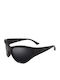 Polar Unisex Ochelari de soare cu Negru Cadru și Negru Polarized Lentilă PLR-Obey-76