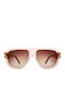 Polar Unisex Sunglasses with Pink Plastic Frame and Brown Gradient Polarized Lens Pgold-harris-15
