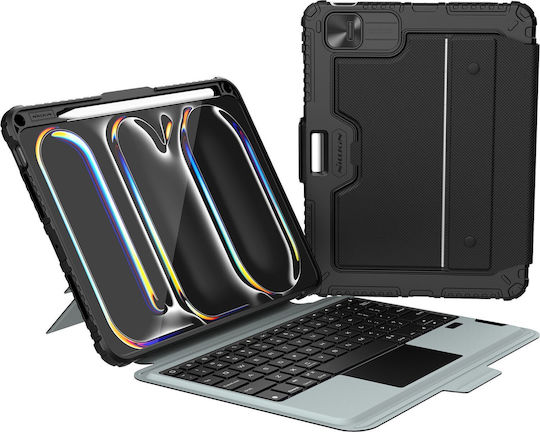 Nillkin Bumper Combo Flip Cover Ανθεκτική με Πληκτρολόγιο Μαύρη (iPad Pro 2024 11")