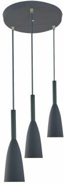 Light Prestige Pendant Light Gray with Socket E27 30x100cm