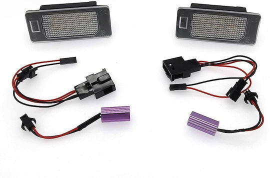 Tuning-Tec License Plate Lights Led for Audi Q5 / A4 / A5 / TT Volkswagen Passat 2pcs