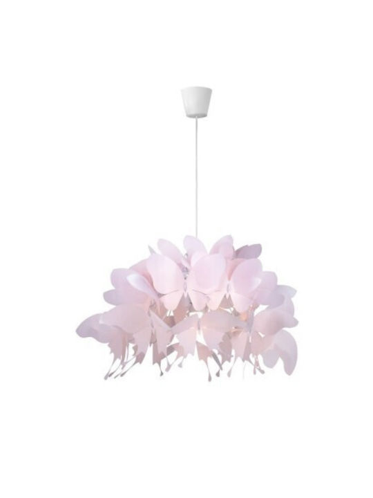 Light Prestige Κρεμαστό Φωτιστικό Ροζ με Ντουί E27 115x50x50εκ.
