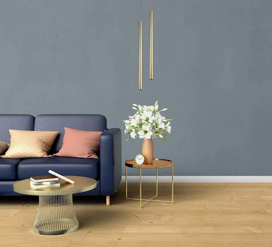 Light Prestige Lungo Κρεμαστό Φωτιστικό Χρυσό 150x5εκ.