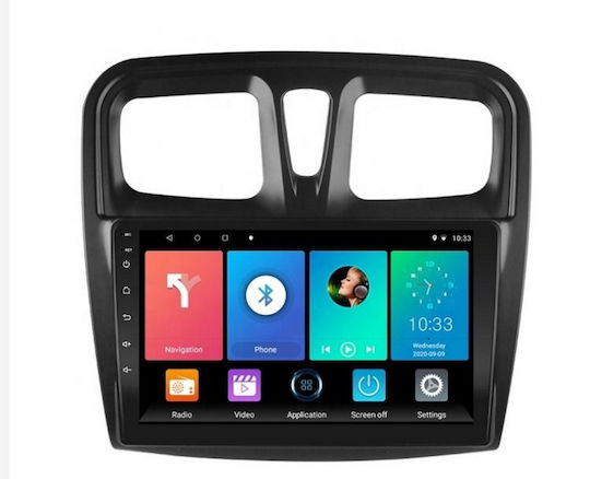 Car Audio System for Renault Symbol Dacia Logan / Sandero 2014-2019 (Bluetooth/USB/WiFi/GPS/Apple-Carplay/Android-Auto) with Touch Screen 10"