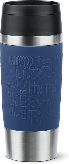 Tefal Travel Ποτήρι Θερμός Ανοξείδωτο BPA Free 360ml Blue
