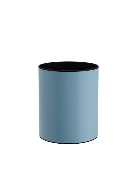 Pam & Co Office Plastic Waste Bin 15lt Light Blue 25x25x30cm