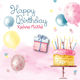 Greeting Card Birthday 11.5x11.5cm
