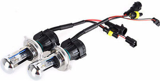 Lampa Λάμπες Αυτοκινήτου H4 Xenon 8000K Ψυχρό Λευκό 2τμχ