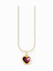Thomas Sabo Halskette mit Design Herz Vergoldet