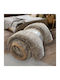 TnS Bettbezug Einzelbett 160x220cm Coffee