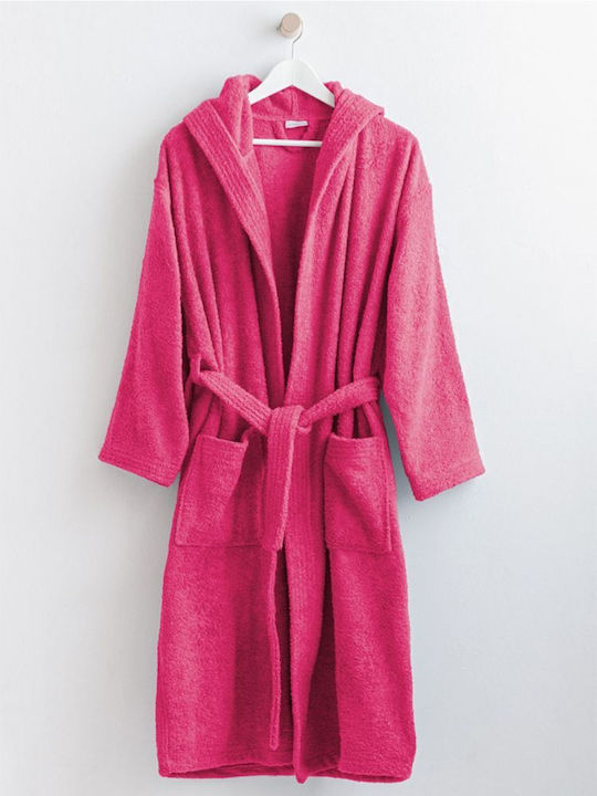 Palamaiki Hooded Bathrobe Fuchsia