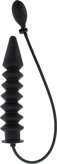Hidden Desire Ρεαλιστικό Dildo Φουσκωτό Μαύρο 28cm