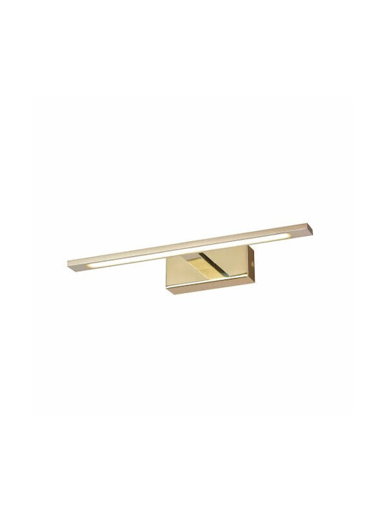 Light Prestige Modern Lamp Bathroom with Integrated LED and Natural White Light Gold 41.5x13.5x5cm