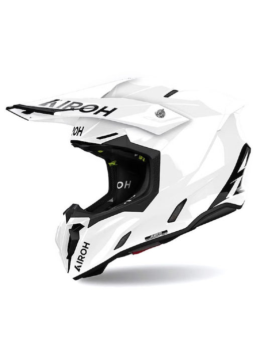 Airoh Twist 3 Gloss White Motorcycle Helmet Mot...