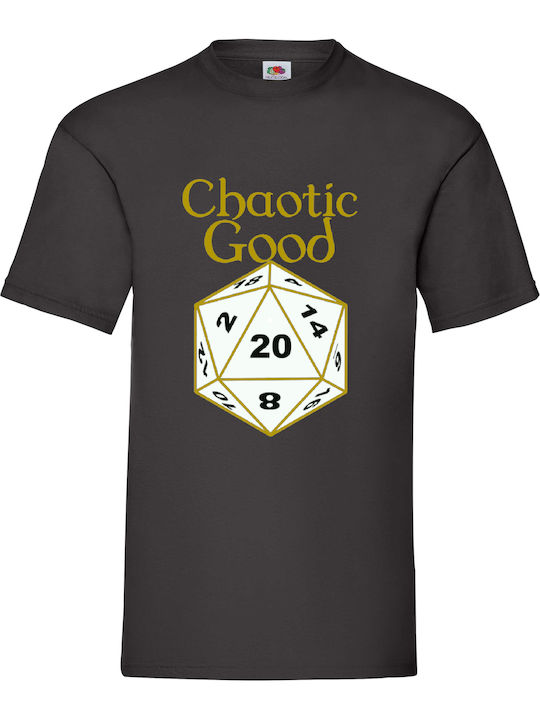 Fruit of the Loom Dungeons And Dragons Chaotic Good Rashguard Neagră Din bumbac