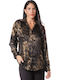Black Animal Print Shirt