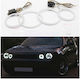 Auto 244260 Angel Eyes CCFL Kit VW Golf MK4 R32 GTI VR6 1998-2004 Weiß 4 Stück