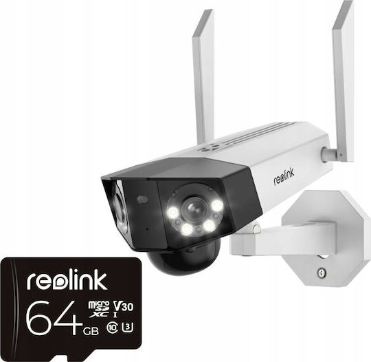 Reolink Duo Series IP Surveillance Camera 4G Full HD+ 6MP Waterproof Battery Powered with Two-Way Communication and Lens 2.8mm