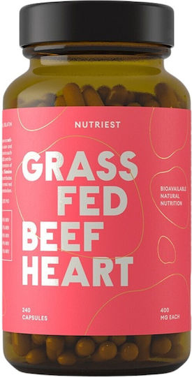 Nutriest Сърце От Говеждо Месо От Трева Специална Хранителна Добавка 240 Капсули