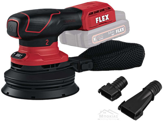 Flex ORE 2-125 18-EC C Έκκεντρο Τριβείο 125mm Μπαταρίας 18V Solo με Ρύθμιση Ταχύτητας και με Σύστημα Αναρρόφησης