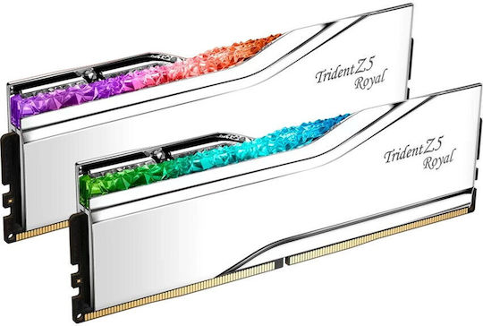 G.Skill Trident Z5 Royal XMP 48GB DDR5 RAM с 2 модула (2x24GB) и Скорост 8000 за Настолен Компютър