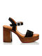 Leather Sandals Black