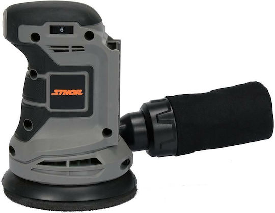 Sthor Solo Battery Powered Eccentric Sander 125mm Battery 20V with Speed Control and with Suction System 78143
