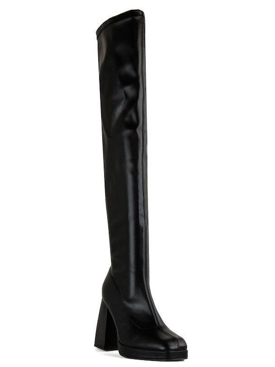 Black Boot Chunky Heel