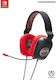 PowerA Mario Kart Over Ear Gaming Headset με σύνδεση 3.5mm Black/Red