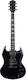 Eko Elektrische Gitarre SG Schwarz mit Tasche