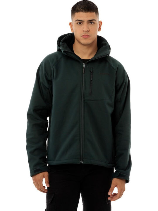 Geacă Softshell Iarna Waterproof Cu Protecție Împotriva Vântului Verde Închis