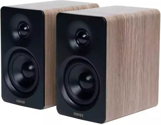 Edifier M60 Ασύρματα Ηχεία Υπολογιστή 2.0 με Bluetooth και Ισχύ 30W σε Καφέ Χρώμα