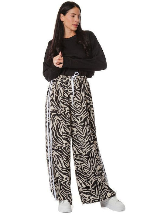 Φαρδιά Παντελόνα Ρίγες Animal Print