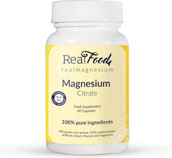 RealFood Magnesium Citrate 600mg 60 κάψουλες