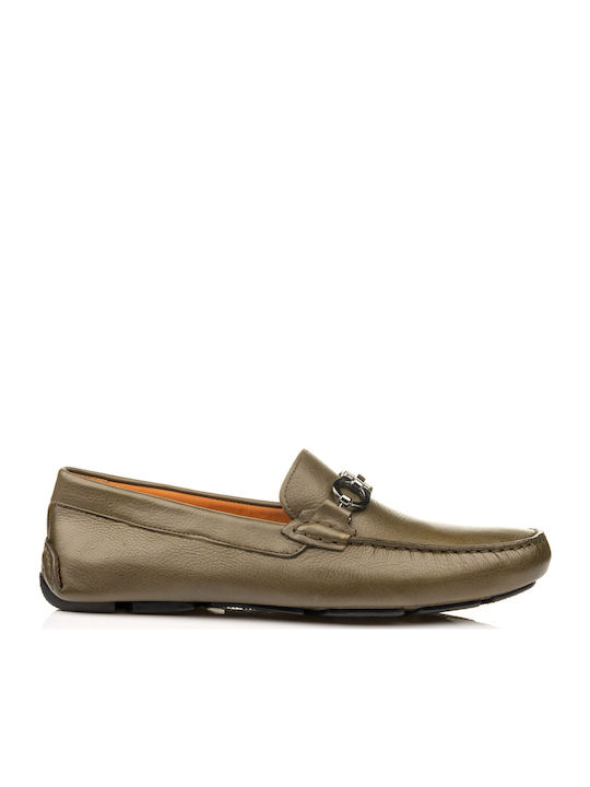 Boxer Men's Leather Loafers Green