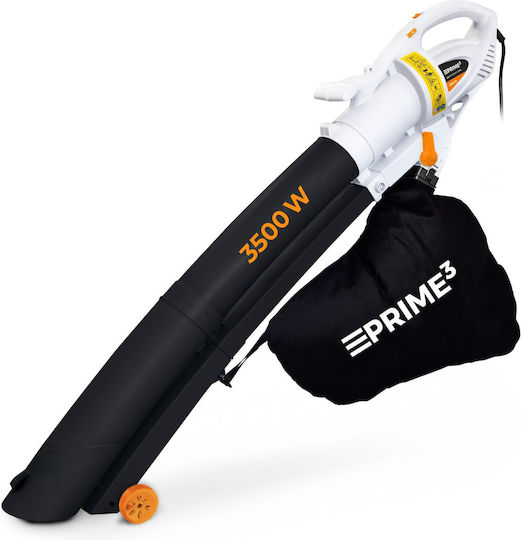 Prime3 Laubbläser / Sauger Handheld Elektrisch 3500W mit Lautstärkeregelung & Maximaler Luftgeschwindigkeit 270km/h