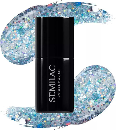 Semilac Хибриден Лак за Нокти Frosty Christmas 610 с Glitter 7мл 1бр