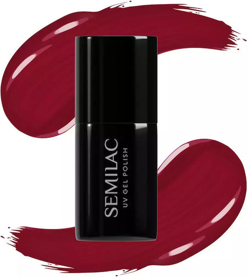 Semilac Ημιμόνιμο Βερνίκι Νυχιών Jelly Cherry 592 με Glitter 7ml