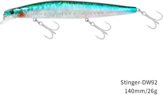 Tsurinoya Изкуствена Примамка Малка Рибка (Minnow) Фосфоресцираща 14см 26гр F