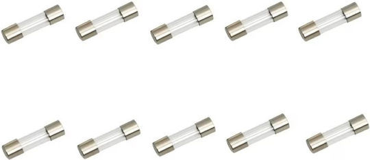 Set 10 Timed Fuses 10a-t 5x20mm