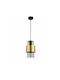 Light Prestige Lustră Negru cu Dulie E27 13x150cm.