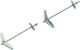 Set de 2 bucăți șuruburi cu diblu de suspendare 3x85mm